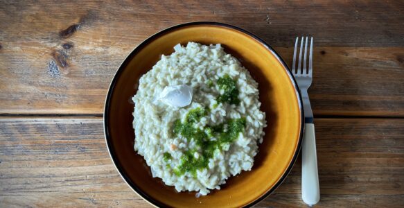 Bärlauchpesto-Risotto